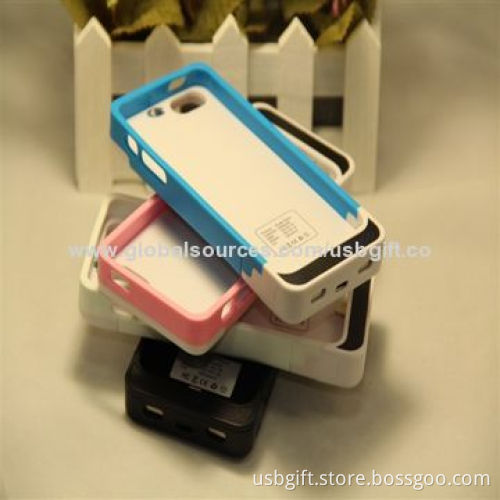 Emergency Mobile Phone Power Bank with structure of silicone and ABS, DC 1A output